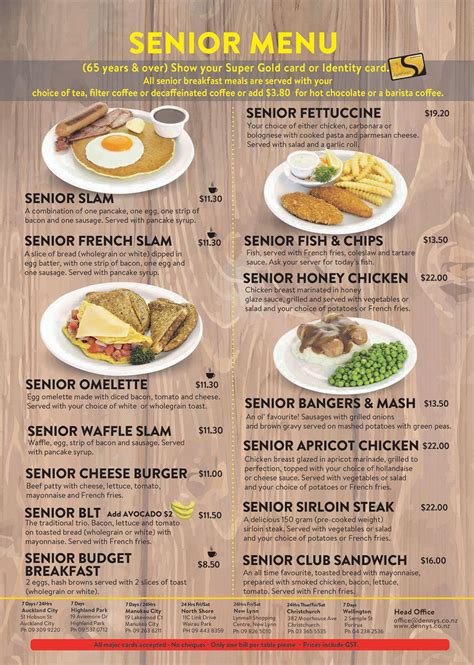Denny's senior menu. Things To Know About Denny's senior menu. 